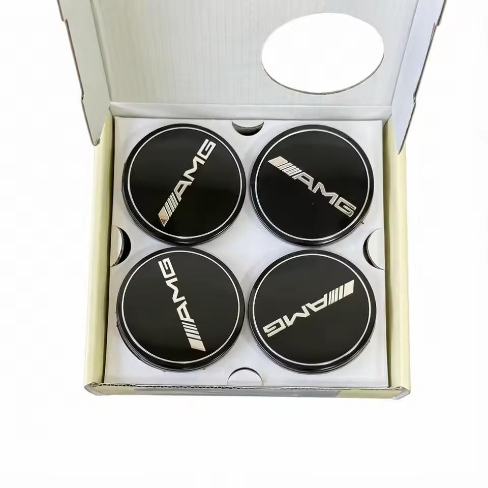 4PCS 75mm Car Floating Wheel Center Hub Caps Cover for Mercedes Benz B/C/E/S Class A Class C200L GLK GLC CLA Accessories. TV1