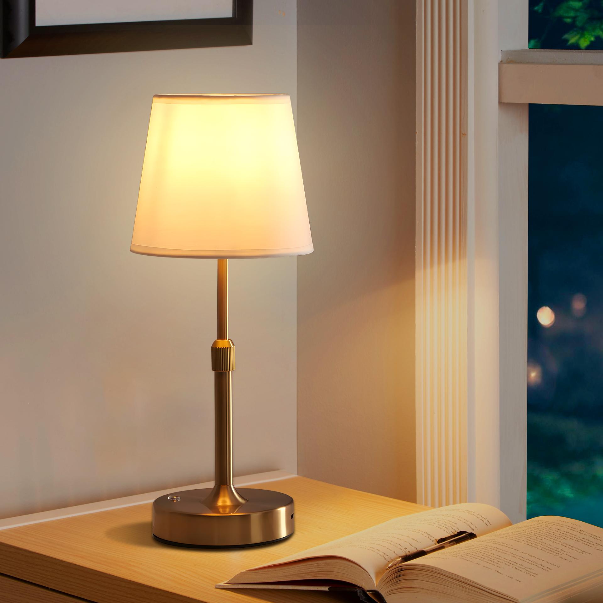 

Светодиодная настольная лампа с регулируемой высотой, перезаряжаемый светодиодный ночник, диммируемая беспроводная настольная лампа, прикроватный ночник, комнатный окружающий свет