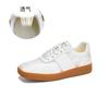 Leather Forrest Gump shoes women's 2025 summer new flat-bottomed breathable casual shoes fashion versatile little white shoes women ins style