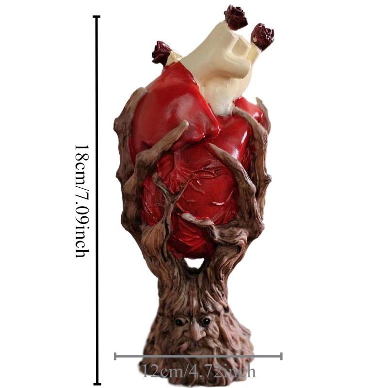 Resin Heart Accessories Art Miniature Aesthetic Luxury Sculptures Creative Modern Figurines Nordic Valentines Day Gift Ornaments Home Decorations