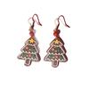 Boucles d'oreilles créatives sapin de Noël - Boucles d'oreilles festives en acrylique pour femmes