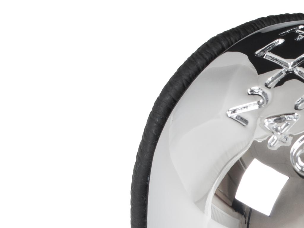 Opel Vectra C 02-08 gear shift knob 6 SPEED ECO LEATHER + CHROME