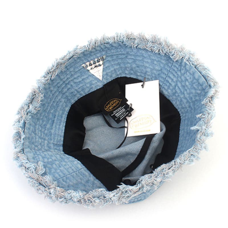 Universal Chemistry Washing Vintage Light Denim Bucket Hat