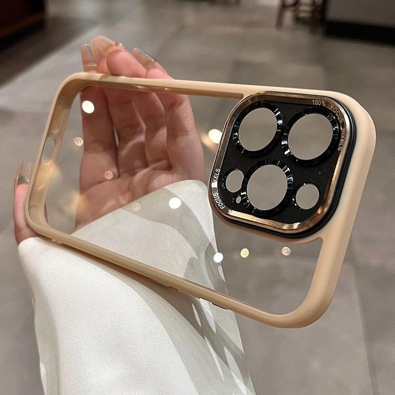 Estuche Metálico Premium para Lente para iPhone 17 Pro Max - Transparente, Funda Protectora de Cobertura Total para Apple 16
