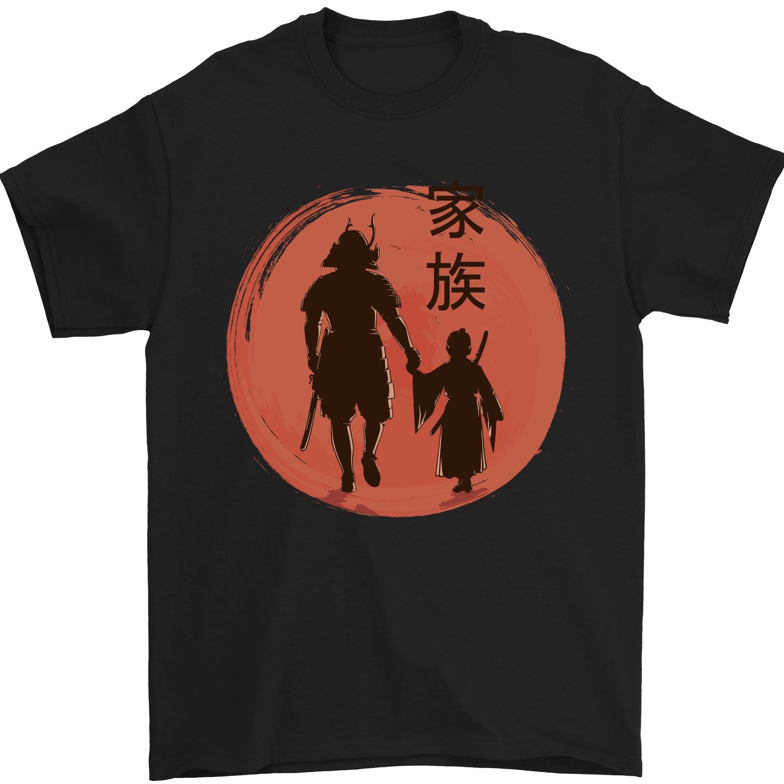 Samurai Dad Son Fathers Day MMA Martial Arts Mens T-Shirt 100% Cotton 3XL