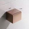 304 Stainless Steel No-Drill Square Tissue Box