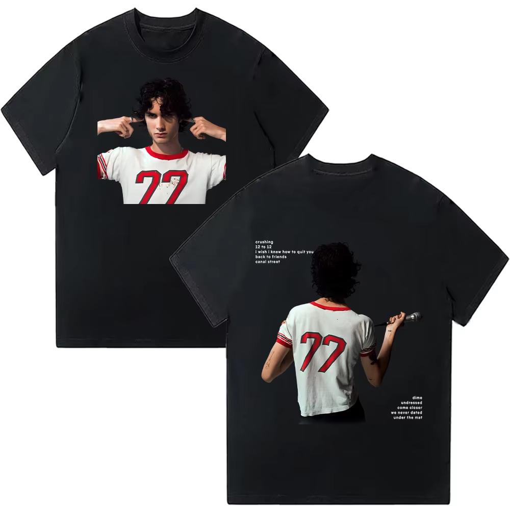 Trička I Barely Know Her Zpěvák Grafika Y2K Bavlna Vysoká Kvalita Krátký Rukáv Unisex Dárek pro Fandy Top Podzimní a zimní spodní prádlo