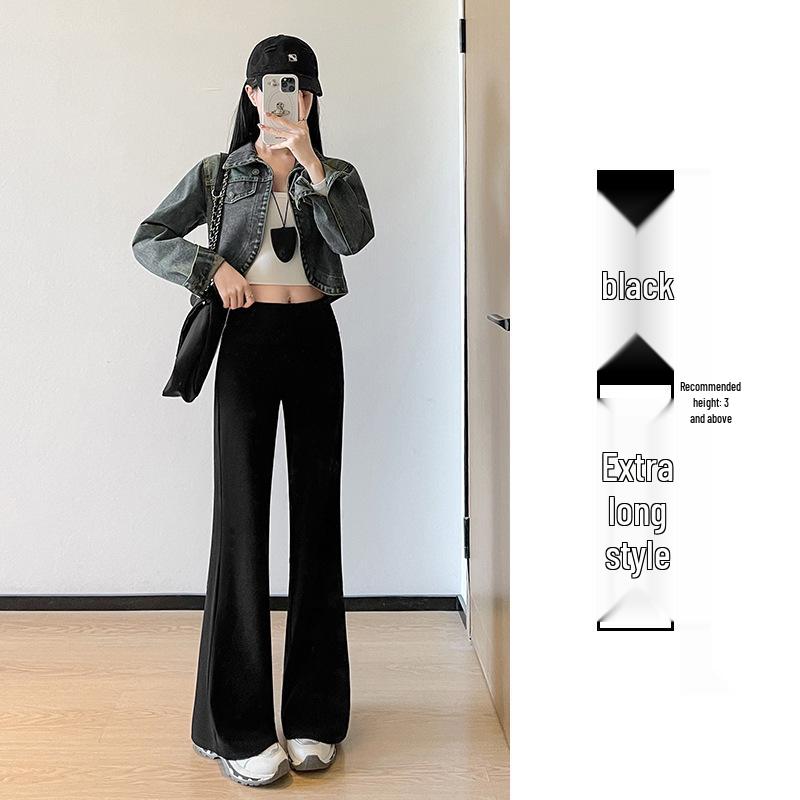 Women s Gray High-Waisted Micro-Flare Yoga Pants - Slimming Autumn Sports Style S (80-98 lbs)