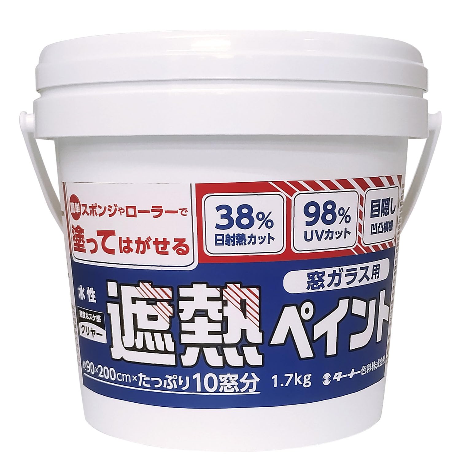Термическая краска Turner Color для оконного стекла на водной основе, прозрачная, 1,7 кг
