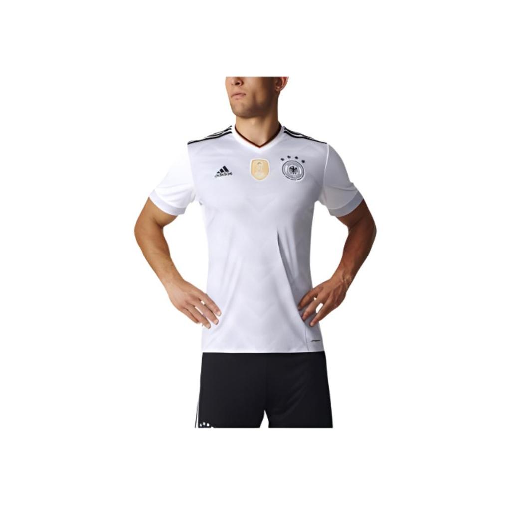 adidas Striped V-Neck T-Shirt With Brand Logo Print Men Tops White B47873