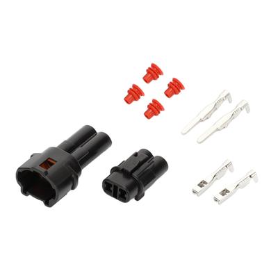 INFINAUTO 2 Pin Waterproof Connector Plug 2mm Series Female Female Wire Terminal Connector for