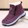 Laarzen dames winter nieuw fluweel verdikt comfortabel sneeuwlaarzen antislip casual one-pedal katoenen laarzen niet moe damesschoenen