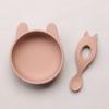 Silicone Bib Bowl Spoon Waterproof Infant Bibs Fashionable Baby Newborn Feeding Eating Supplies Toddle Adjustable Saliva