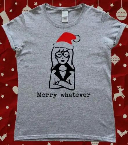 Daria Merry Christmas Funny Ladies TShirt S
