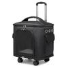 Transportín Grande para Gatos Transpirable Cesta para Exteriores Estuche de Transporte Duradero con Ruedas Silenciosas Jaula Plegable para Viajes de Gatos y Perros