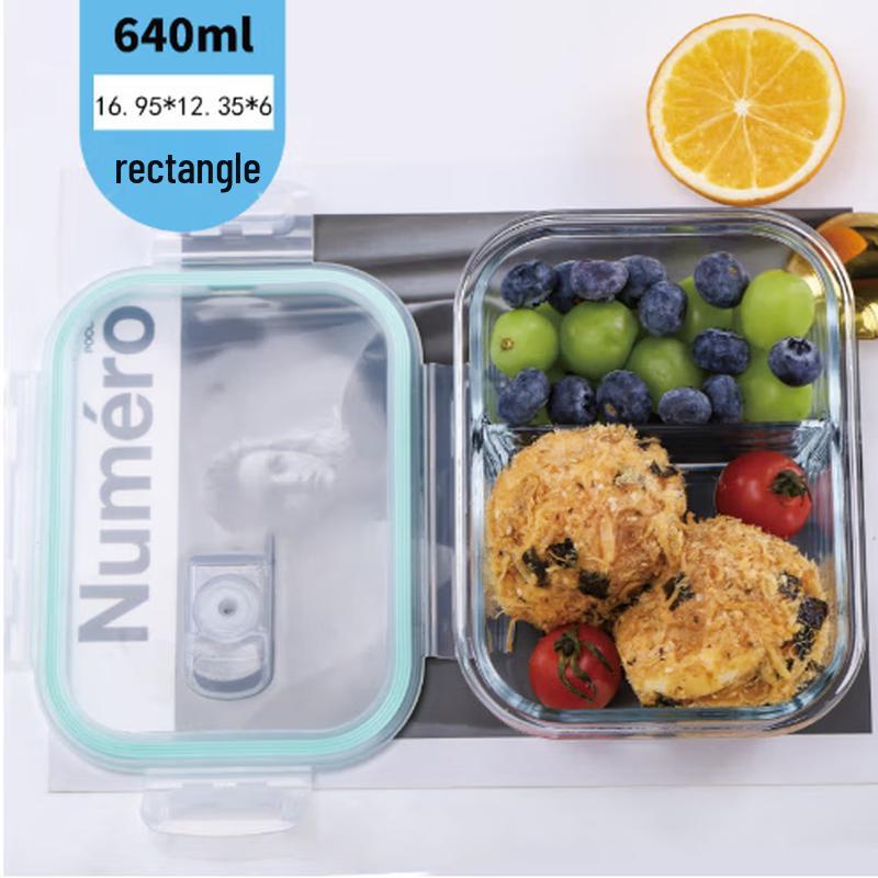 Szklane pudełko na lunch do mikrofalówki