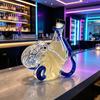 3D Octopus Shaped Glass Liquor Bottle, 350ml Borosilicate Whiskey Decanter, Spill-Free Decorative Pouring Bottle for Spirits Whiskey Wine Display