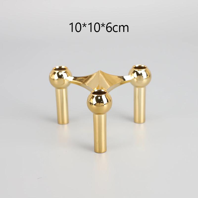 

Подсвечник с молекулярной структурой из металла, серебряный подсвечник в скандинавском стиле, центральный элемент для украшения гостиной, подарок, домашний декор, канделябры