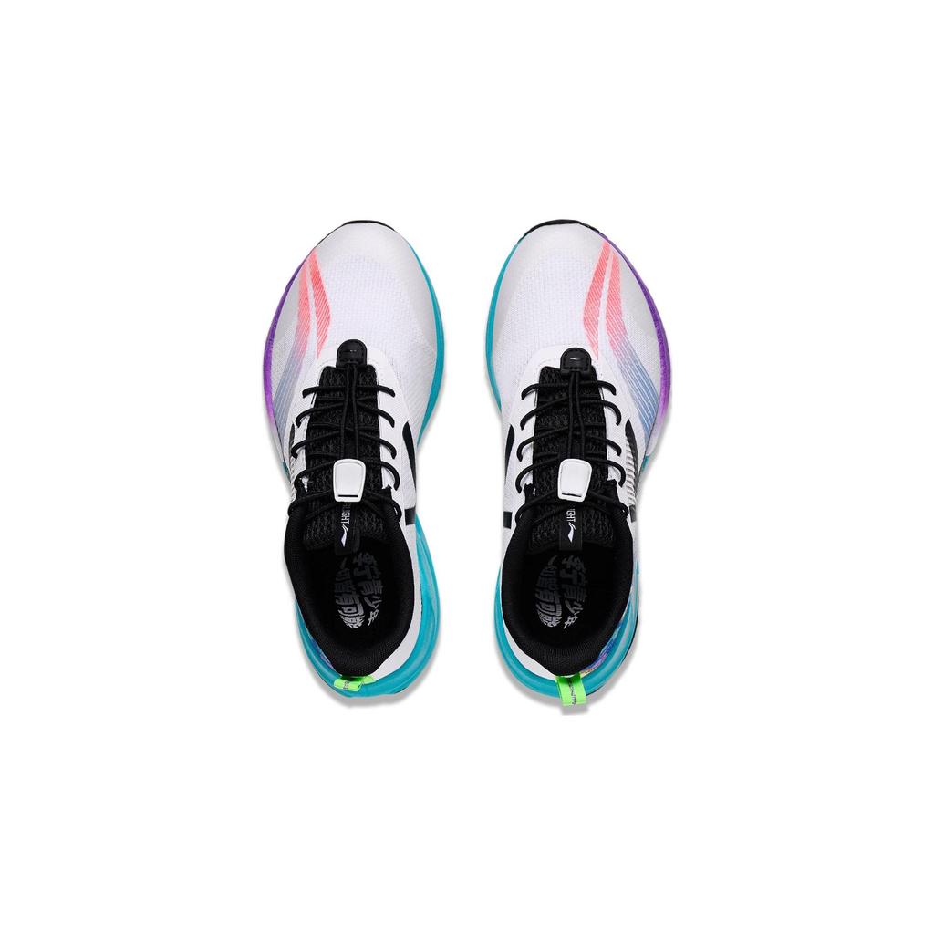 Li Ning Young 20 Lightweight Comfortable Non-Slip Wear-Resistant Low-Top Running Shoes Kids Sneaker White Blue Purple YKFT030-53