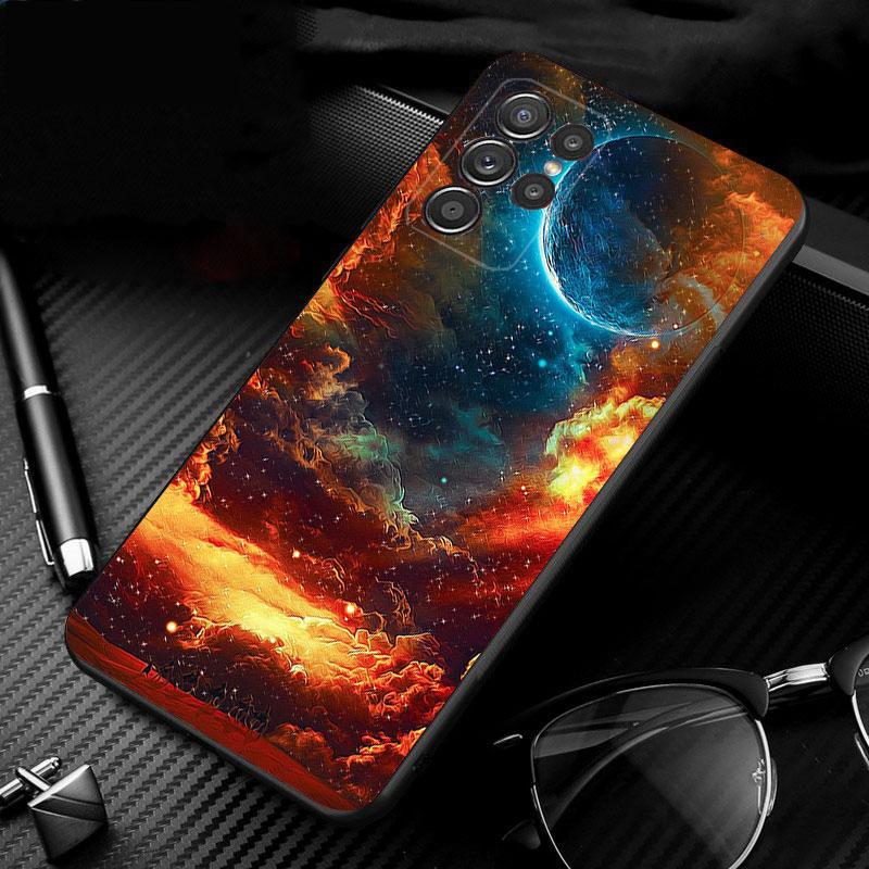Universe Space Planet Phone Case For Samsung Galaxy S25 S24 S23 S22 S21 Ultra S24 S23 S22 S21 S25 Plus S24 S25 FE