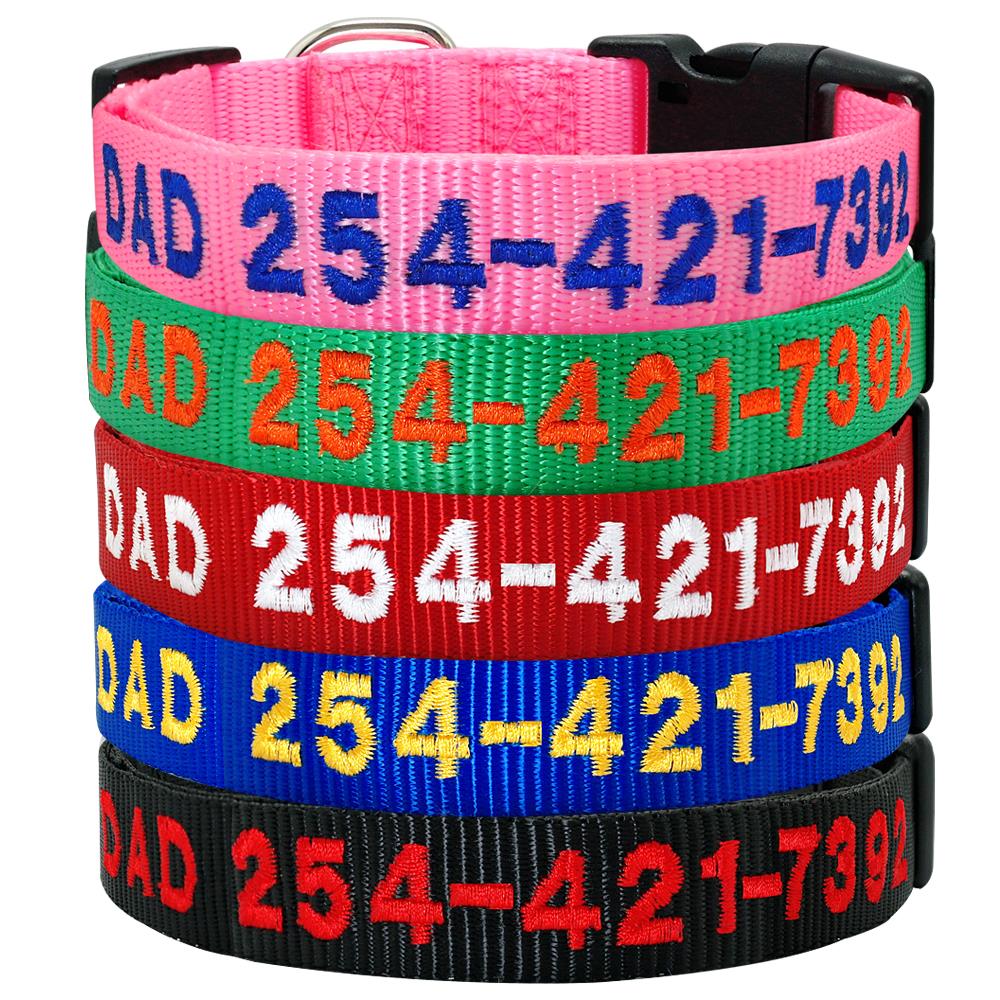 monogrammed dog collars nylon