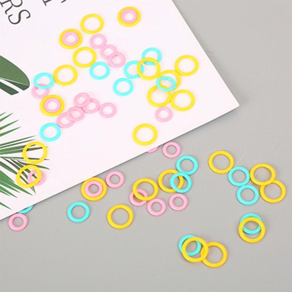 100 Pcs Craft Crochet Marker DIY Sewing Accessories Marking Ring Knitting Marker Marking Circle