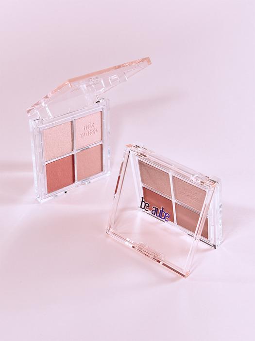 Beaube Mix-Match Cheek Palette (Sand Beige/Rose)