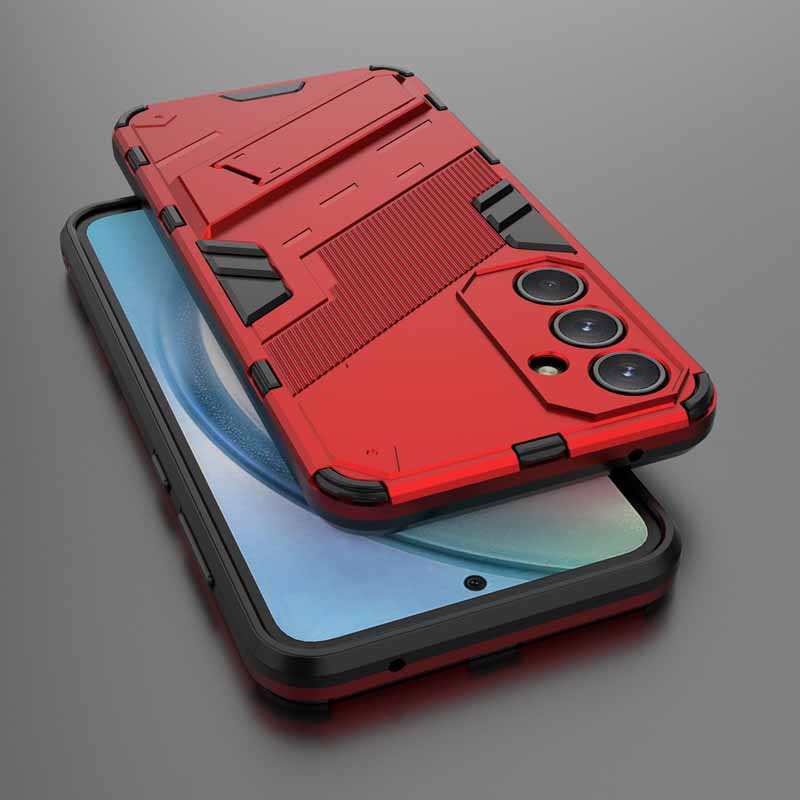 Shockproof Case For Samsung A15 A25 A35 A55 A05 A05S Armor Holder Back Coque for Galaxy A14 A24 A34 A54 5G A04 A04S A04E Cover
