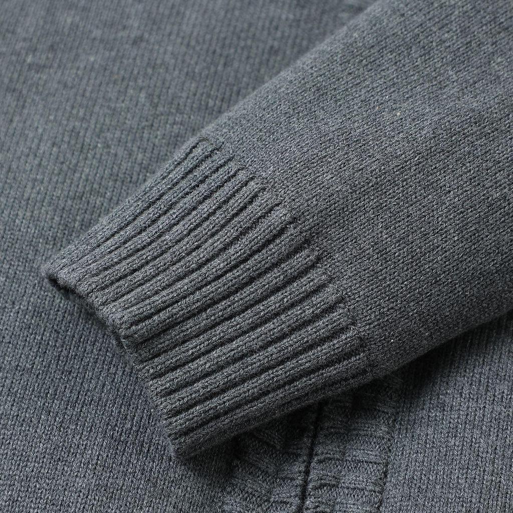 2025 Men's Autumn/Winter Plus Size Light Luxury Warm Down Knit Cardigan Sweater.