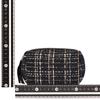 Francfranc Tweed Black Pouch, Small,