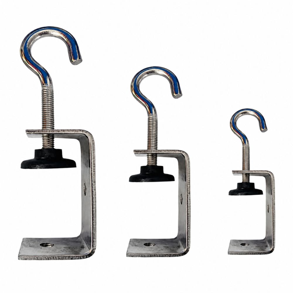 Adjustable C-clamp 304 Stainless Steel Fixed Holder Clip Square Clamp Hardware Fasteners