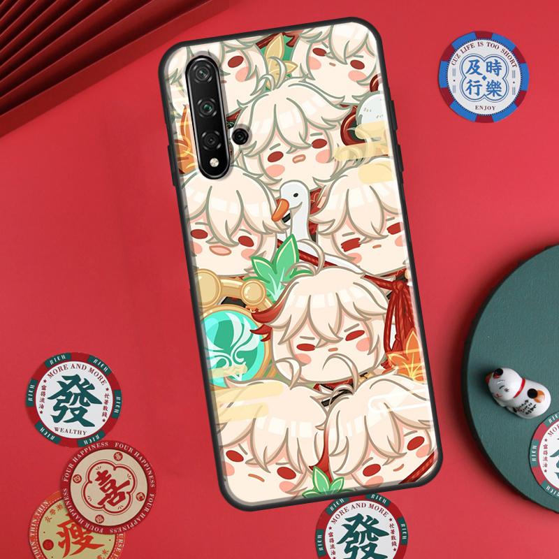 Cute Cartoon Genshin Impact For Huawei P30 P20 P40 Lite P60 Pro Nova 5T 12s 12i 11i Y90 Y70 Y60 Y61 Y91 Y72 9 10 SE Case