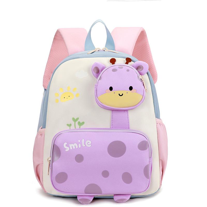 School Backpack Kids Animal Pattern Preschool Children Made Polyester Nylon