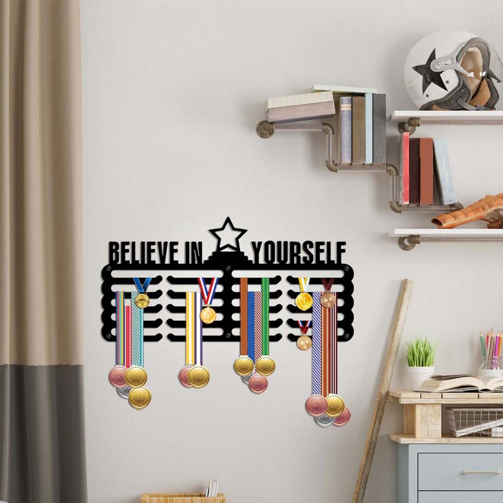 Decorative Wall Mounted Rack for Displaying Awards, Medals and Trophies