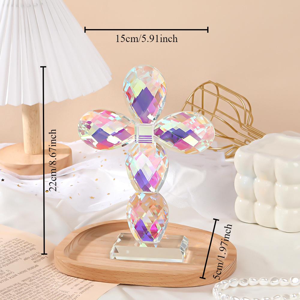 

European Crystal Crafts, Creative Furniture, High-quality Colorful Cross Glass, Hotel Living Room Decorations