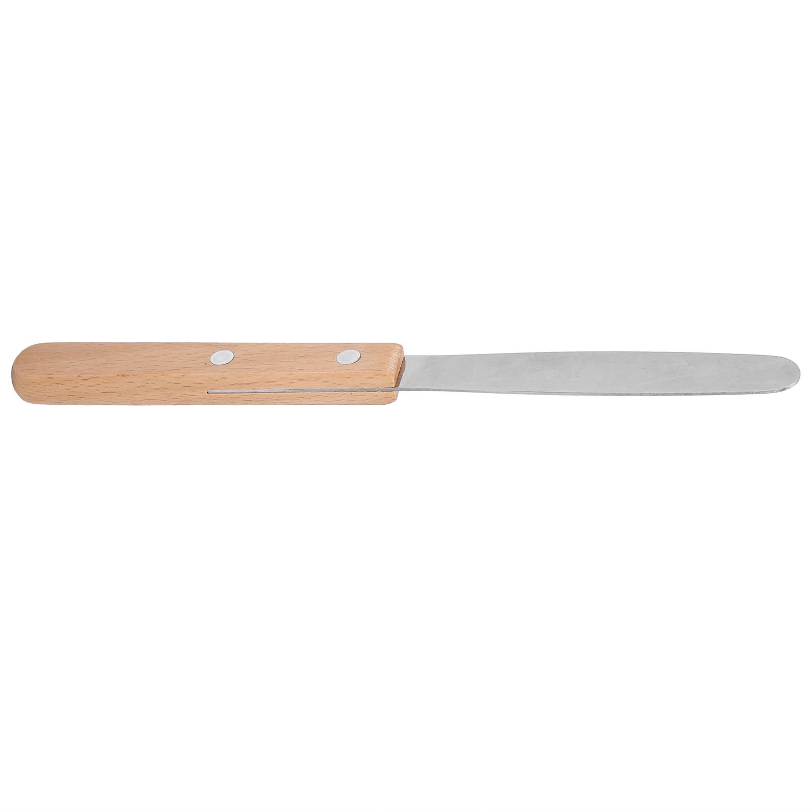 

Stainless Steel Dental Plaster Spatula Wooden Handle Dental Mixing Stirring Spatula Accessory