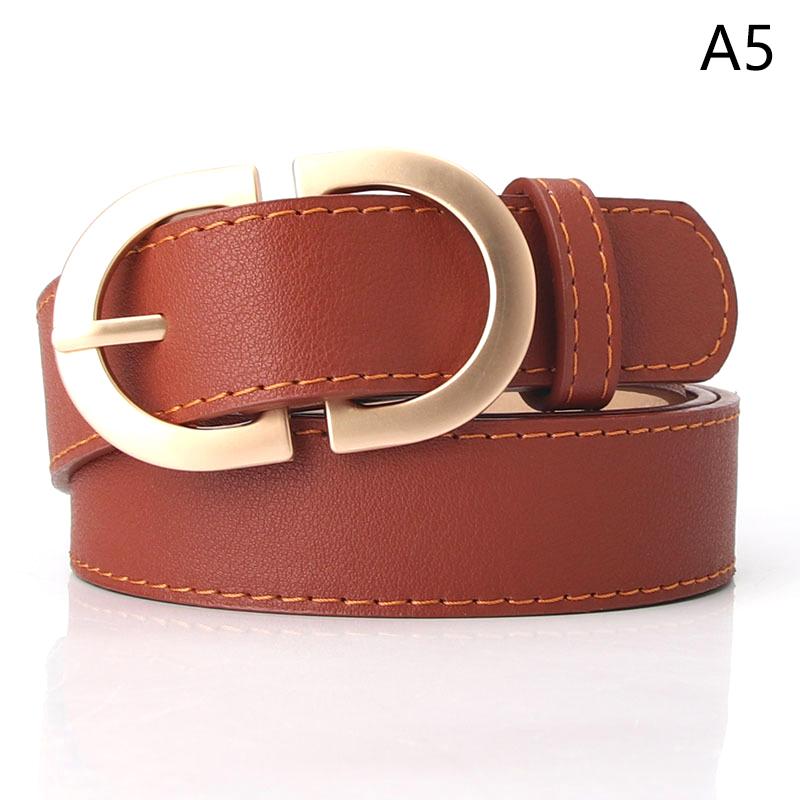 105Cm Female Luxury  Versatile Belt Adjustable Metal Buckle Belt For Women Suit Jeans Clothing Accessories