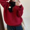Casual Women's Hooded Knitted Sweater Autumn/Winter New Thick Hooded Sweater for Women