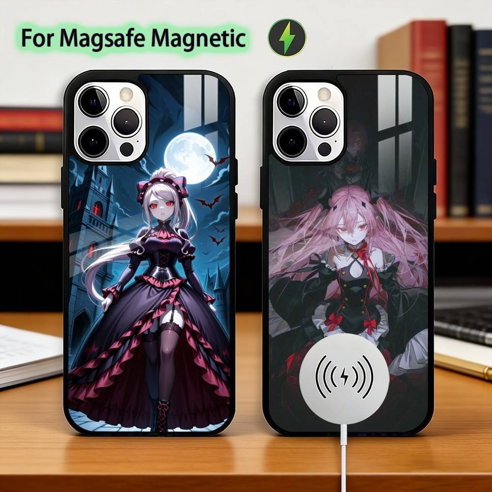 A-Anime O-Overlord Phone Case For iPhone17,16,15,14,13,12,11 Plus,Pro Magnetic For Magsafe Wireless Charging