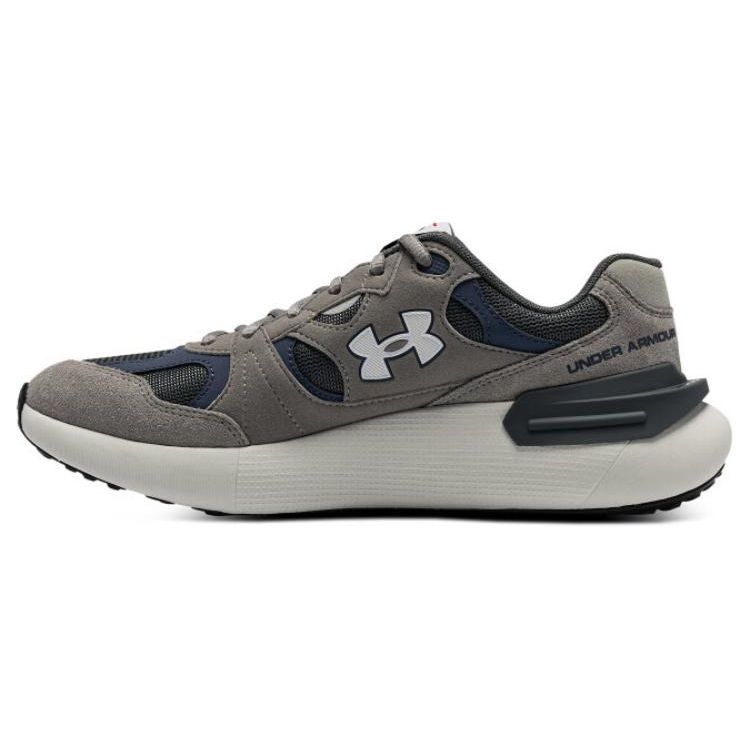 Under Armour Phantom Lux Comfortable Sports Fabric Leather Low-Top Casual Running Shoes Unisex sneaker Light-Gray 3028615-103