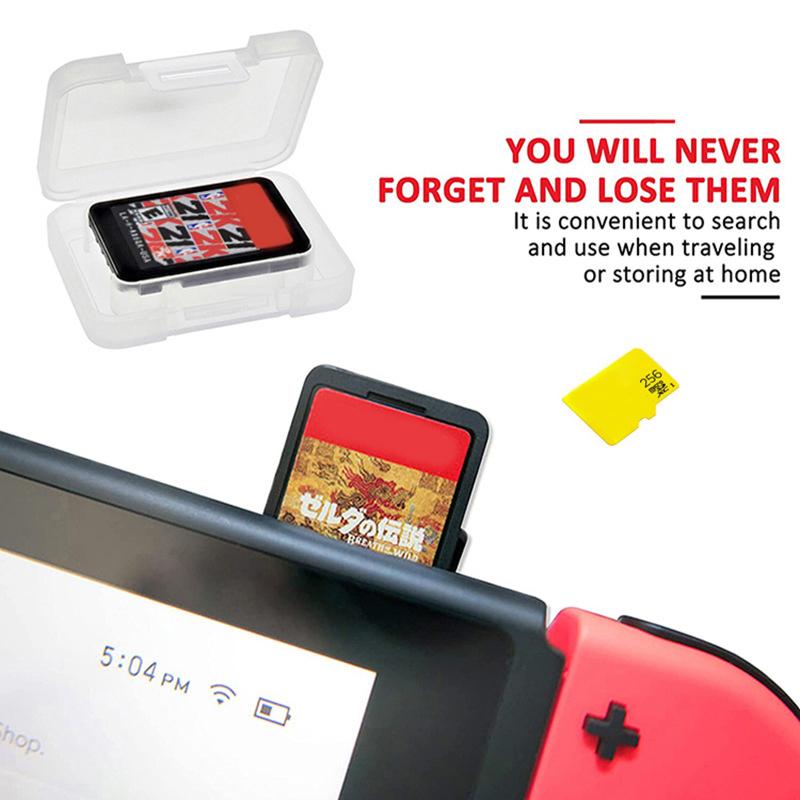 1Pc Mini Portable Game Card Box Storage Display Box For Nintendo Switch Series Protective Cover