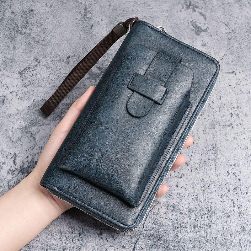 Men's Wallet, Multi-card Wallet, Two-in-one Multi-function Mobile Phone Bag.