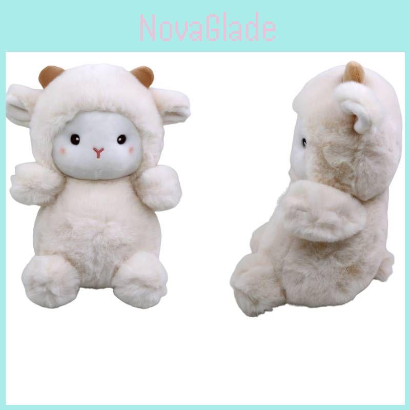 Soft And Huggable Plush Polk Lamb Doll For Kids Perfect Home Decoration And Christmas Gift