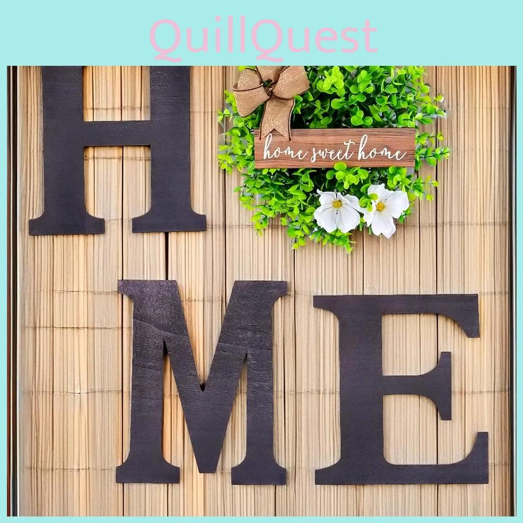 Home Letter Door Hanging With Wooden Art For Home And Garden Decorations Wall
