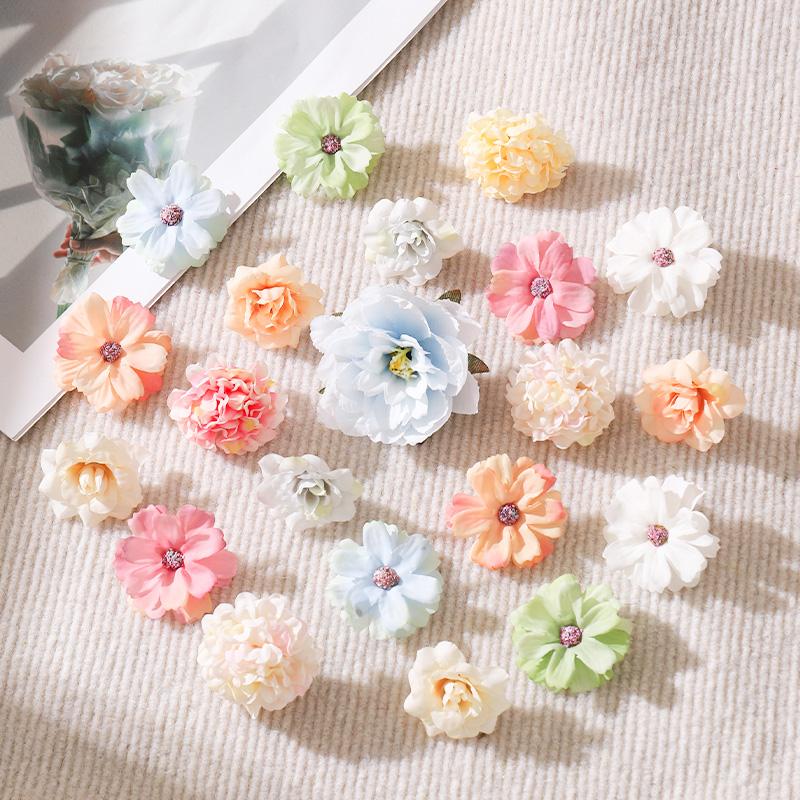 

14Pcs Artificial Flowers Rose Fake Flower For Home Decor Garden Wedding Marriage Decorations Ornaments Craft Garland Accessories