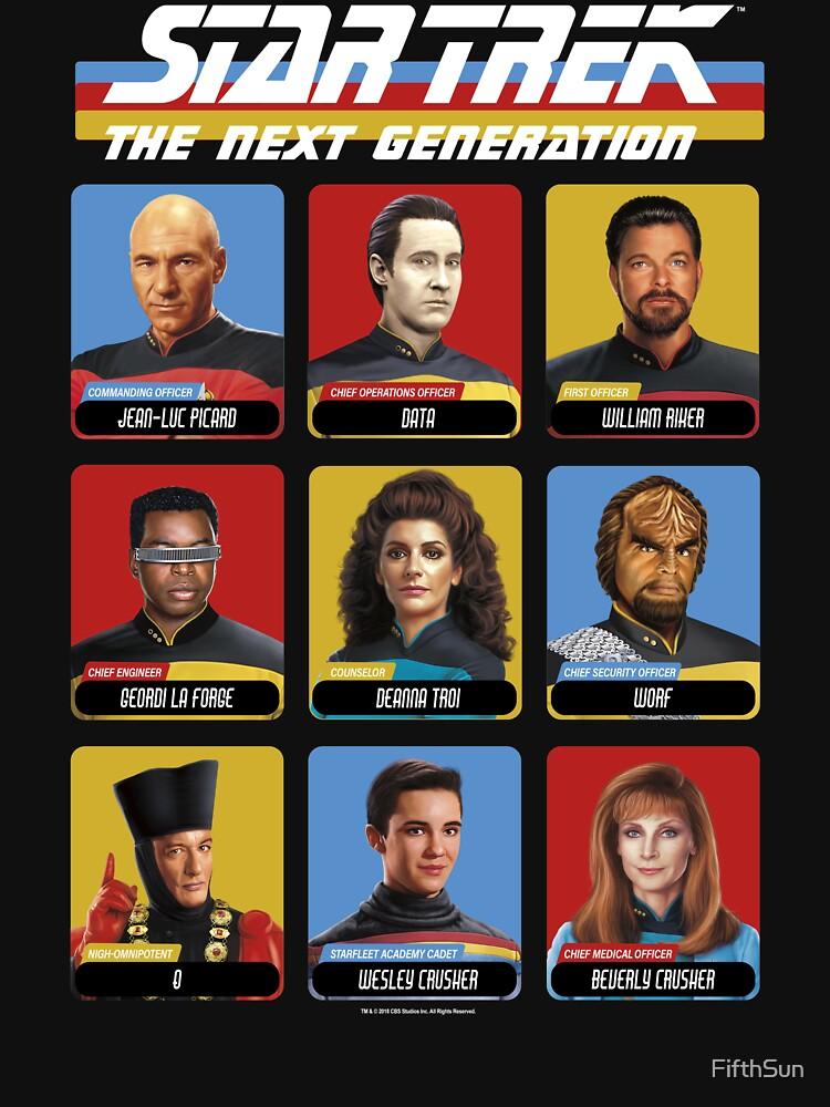 Star Trek The Next Generation Star Trek Next Generation Portrait Panel Poster Classic Unisex T-Shirt