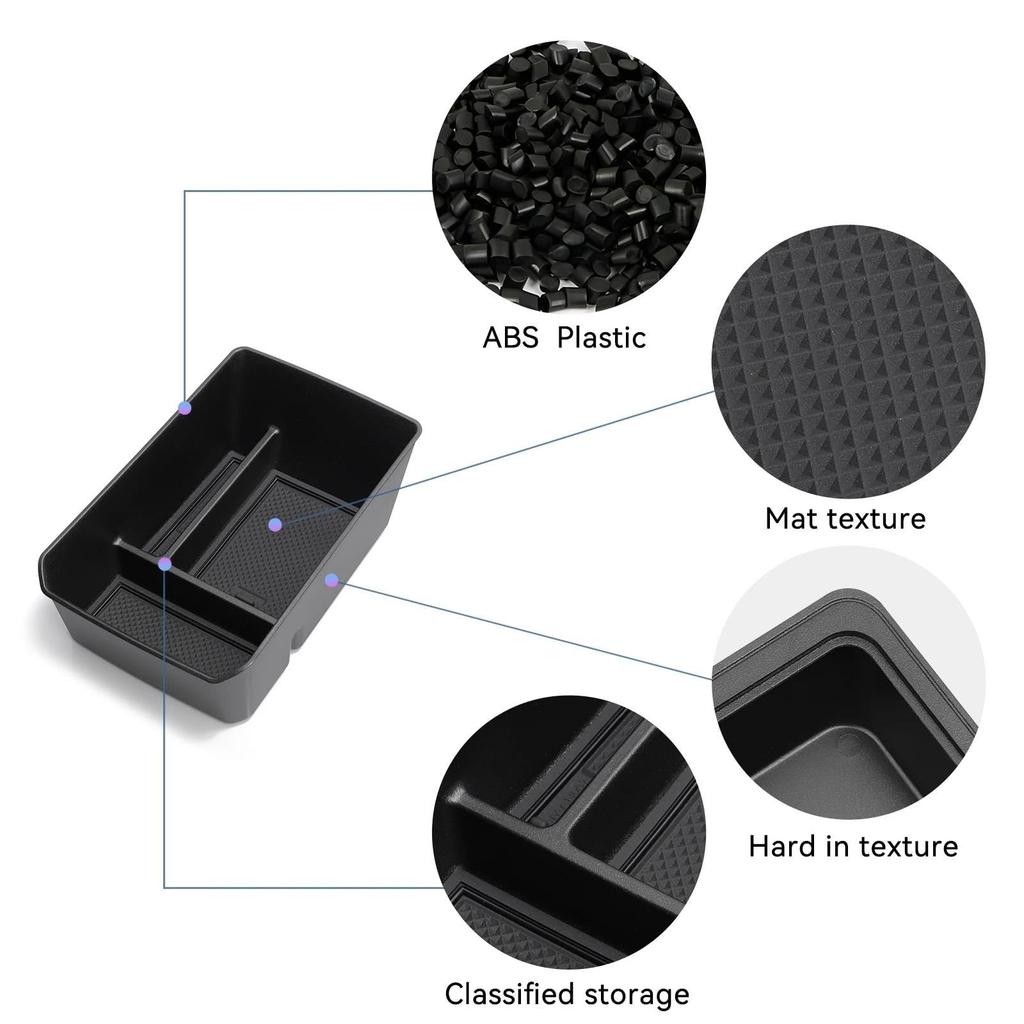 Car Armrest Cover for A-udi A3 2024-2025 Car Storage Box Center Console Armrest Storage