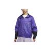 Color Block Zip-Up Hoodie Jacket Men Outerwear Purple DM1868-579
