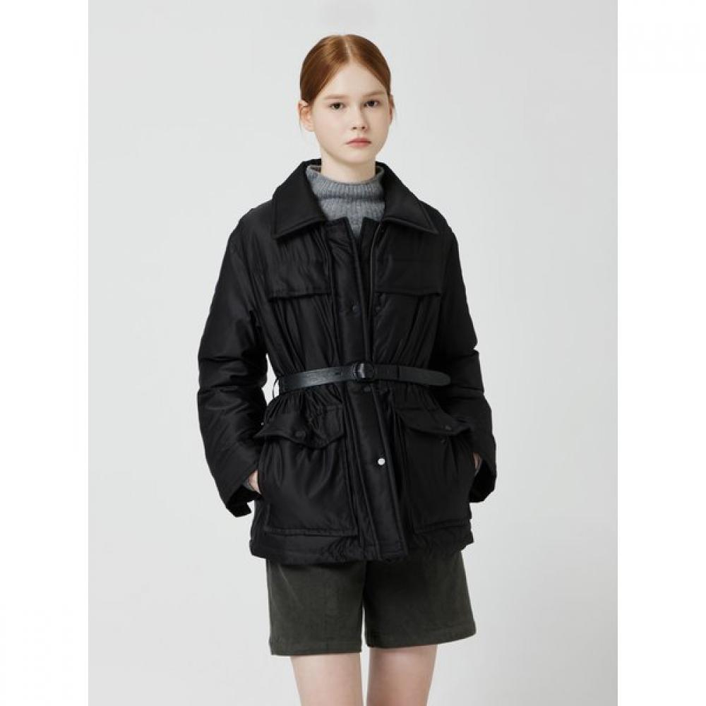 

Cc Collect Shirt Collar Belted Light Down C254psg802 light beige/666