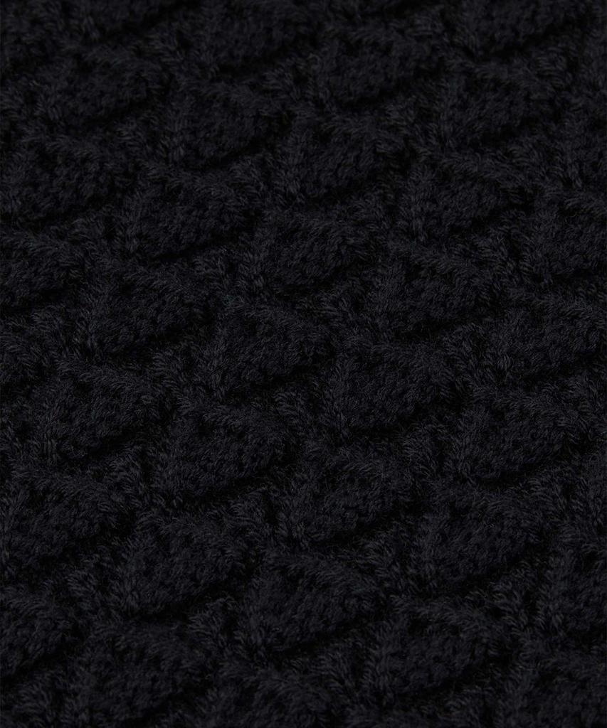 Yaitch Eyelet Knit Merino Wool Vest - Black
